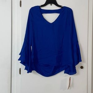 Blue top size medium cute back